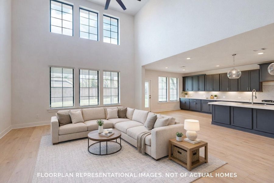 Furnished interior view inside a new home in Marvida, Cypress (Image 11).