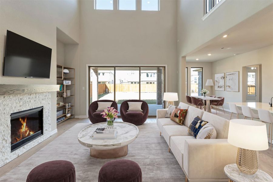 Furnished interior view inside a new home in Wildrye, Waller (Image 10).
