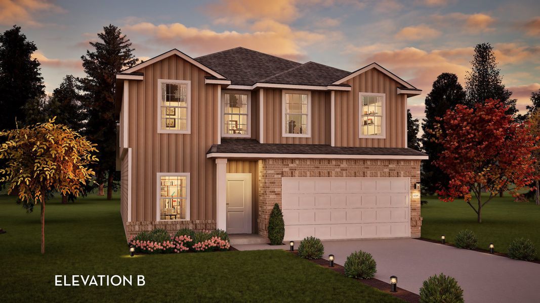 Representative exterior photo of a completed home built from the Trinity by CastleRock Communities in Brush Creek, Fairview, TN (Image 2).