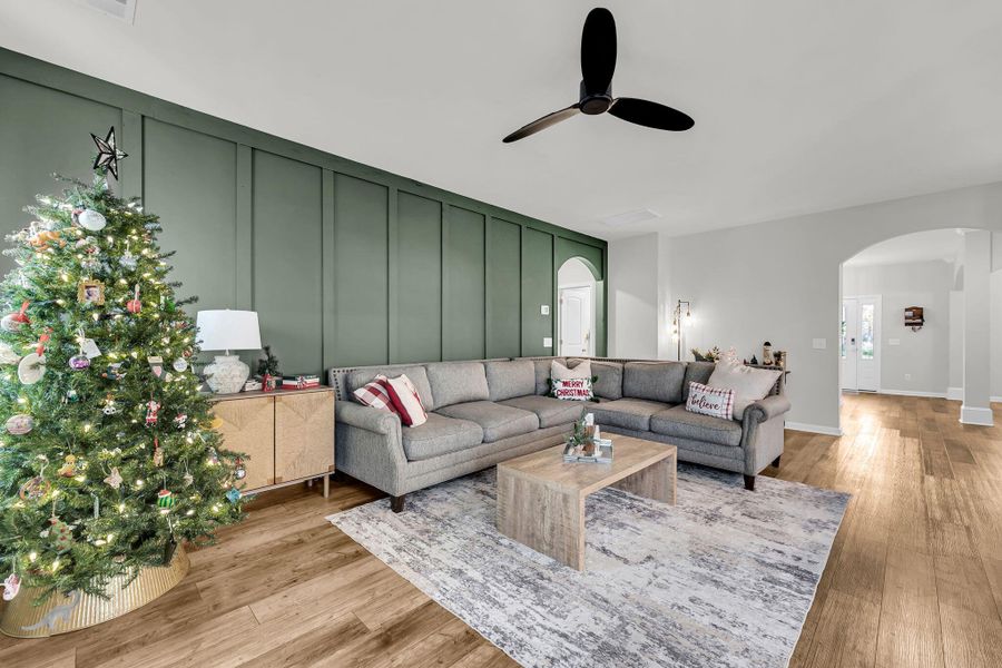 Furnished interior view inside a new home in Cordgrass Landing, Johns Island (Image 11).