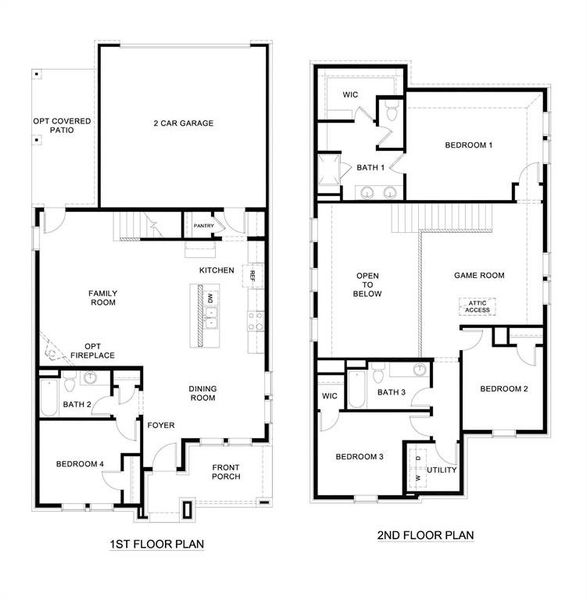 2D floor plan layout of this home in Lilybrooke at Legacy Hills, Celina, TX (Image 2). 2D floor plan layout of this home in Lilybrooke at Legacy Hills, Celina, TX (Image 2).