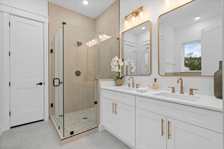 Furnished interior view inside a new home in , Houston (Image 11).