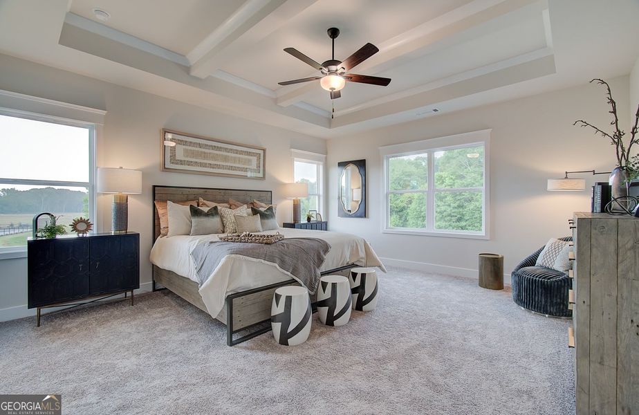 Furnished interior view inside a new home in Rosewood Lake Estates, Hoschton (Image 52).