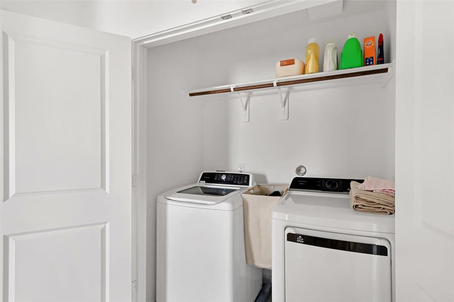 Utility room located upstairs convenient to all the bedrooms.