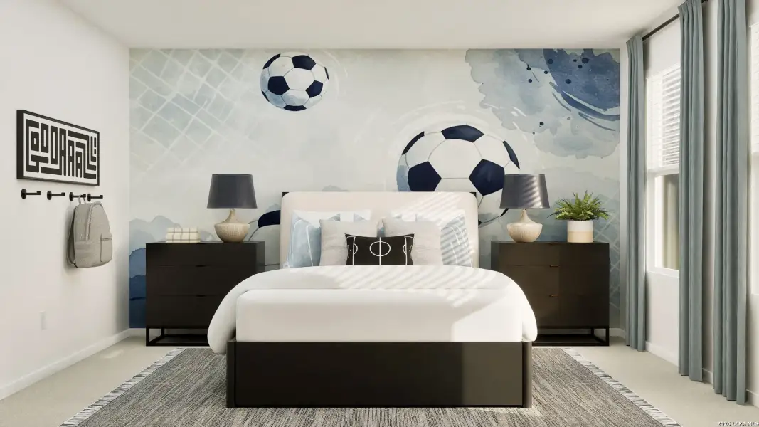 Furnished interior view inside a new home in Summerlin, San Antonio (Image 15).