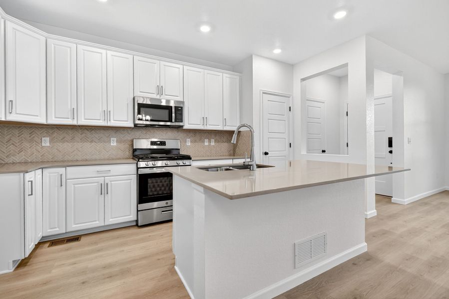 Furnished interior view inside a new home in Parterre Horizon Collection, Thornton (Image 2).