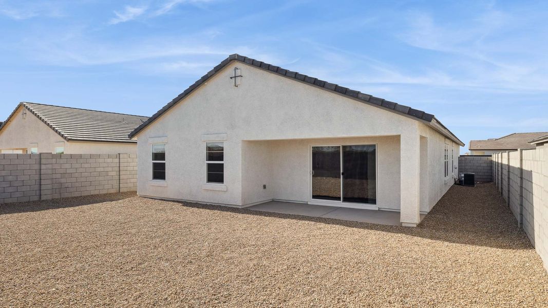 Exterior details and patio area of a home in Remington, Buckeye (Image 17).