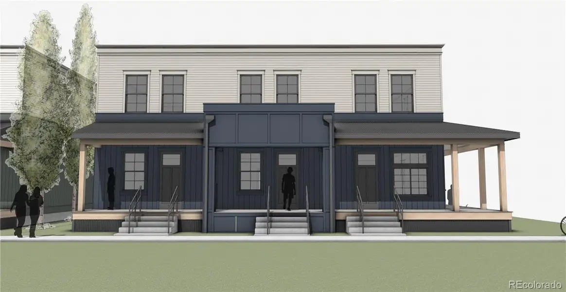 Front exterior of a new home in , Buena Vista, CO, highlighting curb appeal (Image 2). Front exterior of a new home in , Buena Vista, CO, highlighting curb appeal (Image 2).