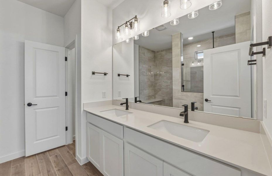 Furnished interior view inside a new home in Wolf Ranch, Georgetown (Image 9).