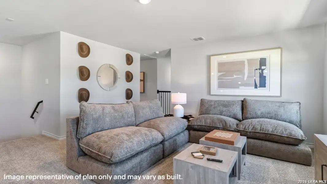 Furnished interior view inside a new home in Riverstone at Westpointe, San Antonio (Image 10).