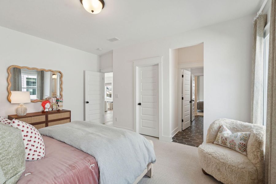 Furnished interior view inside a new home in Tidewater at Lakes of Cane Bay, Summerville (Image 20).