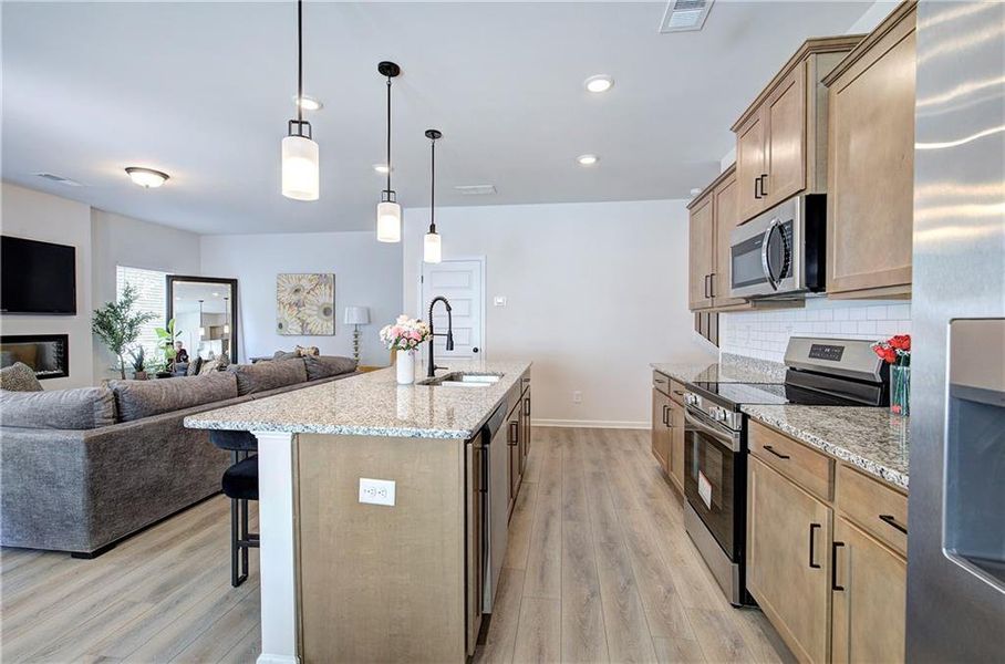 Furnished interior view inside a new home in , Cartersville (Image 7).