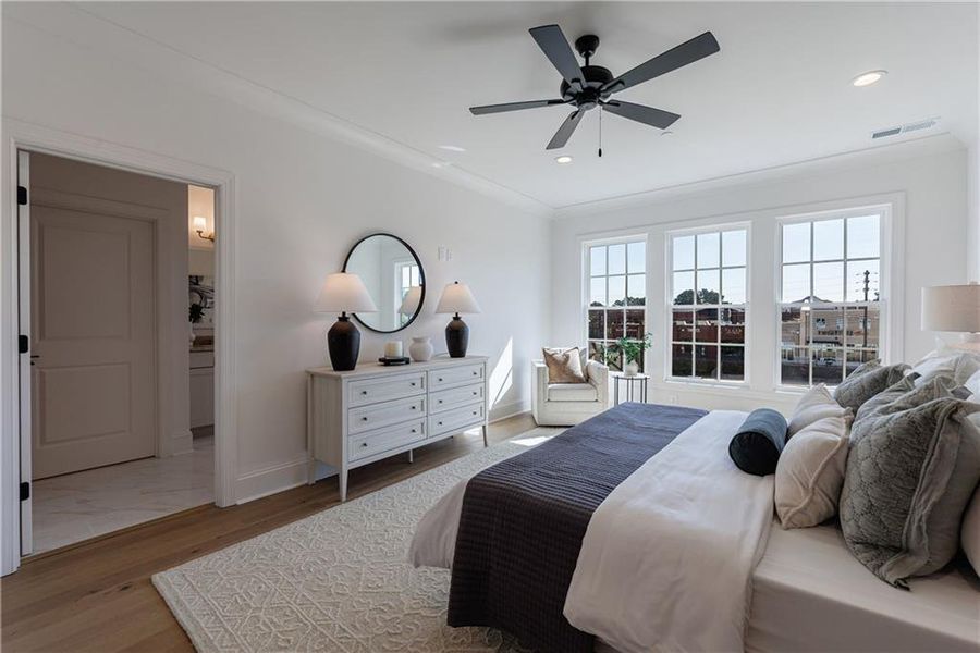 Furnished interior view inside a new home in , Alpharetta (Image 9).