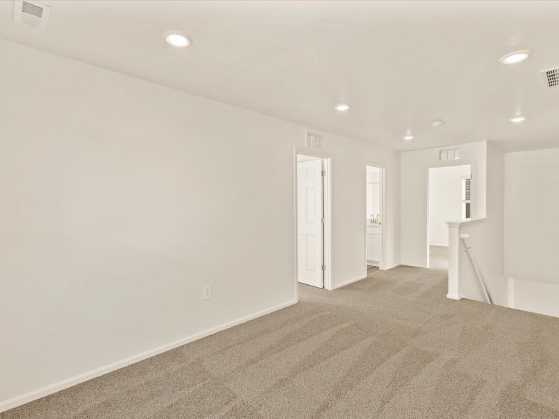 The Pagosa floorplan interior image taken at a Meritage Homes community in Northern Colorado.