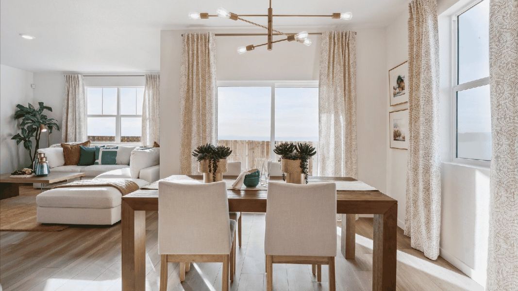 Furnished interior view inside a new home in Silver Peaks, Lochbuie (Image 11). Furnished interior view inside a new home in Silver Peaks, Lochbuie (Image 11).