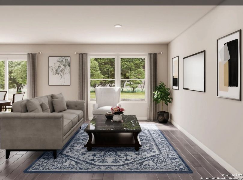 Furnished interior view inside a new home in Las Colinas, Kenedy (Image 6).