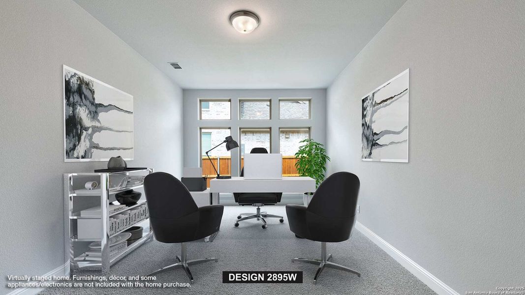 Furnished interior view inside a new home in Esperanza 60', Boerne (Image 11).