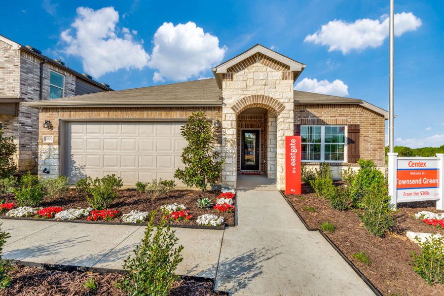 The Eastgate, a one-story home with 2 car garage