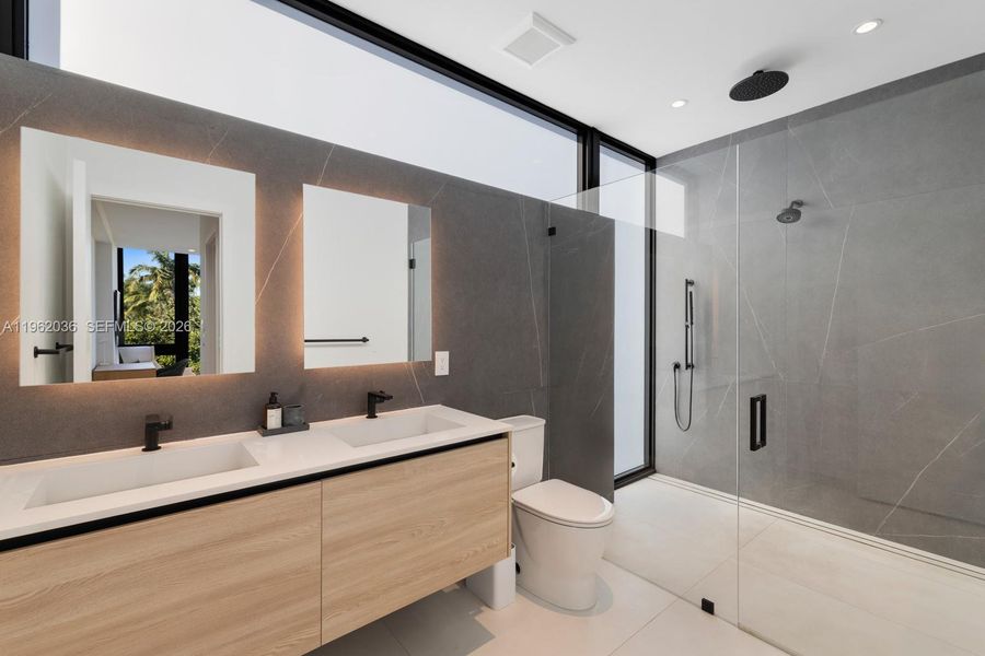 Furnished interior view inside a new home in , Miami Beach (Image 10). Furnished interior view inside a new home in , Miami Beach (Image 10).