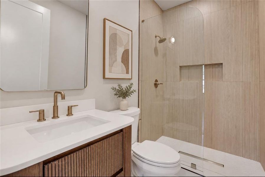 Furnished interior view inside a new home in , Atlanta (Image 30).