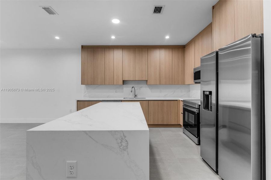 Furnished interior view inside a new home in , Miami (Image 11).