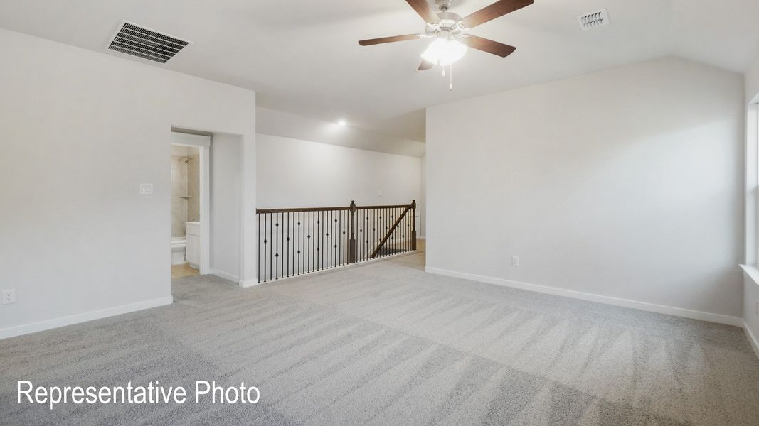 Furnished interior view inside a new home in Westridge Journey, McKinney (Image 14).