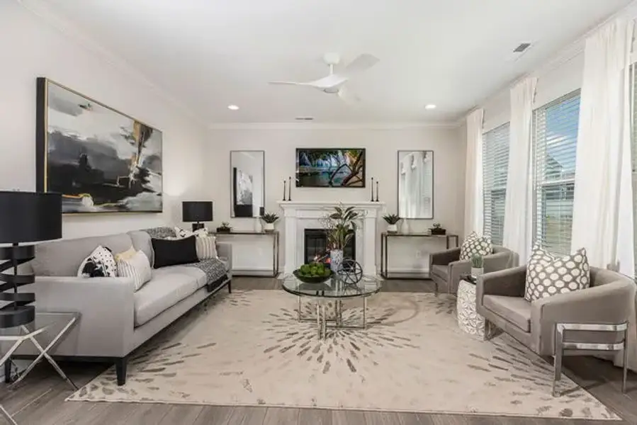 Representative furnished interior of a home built from the Huntley by True Homes in Deerwood Place, North Charleston (Image 3).