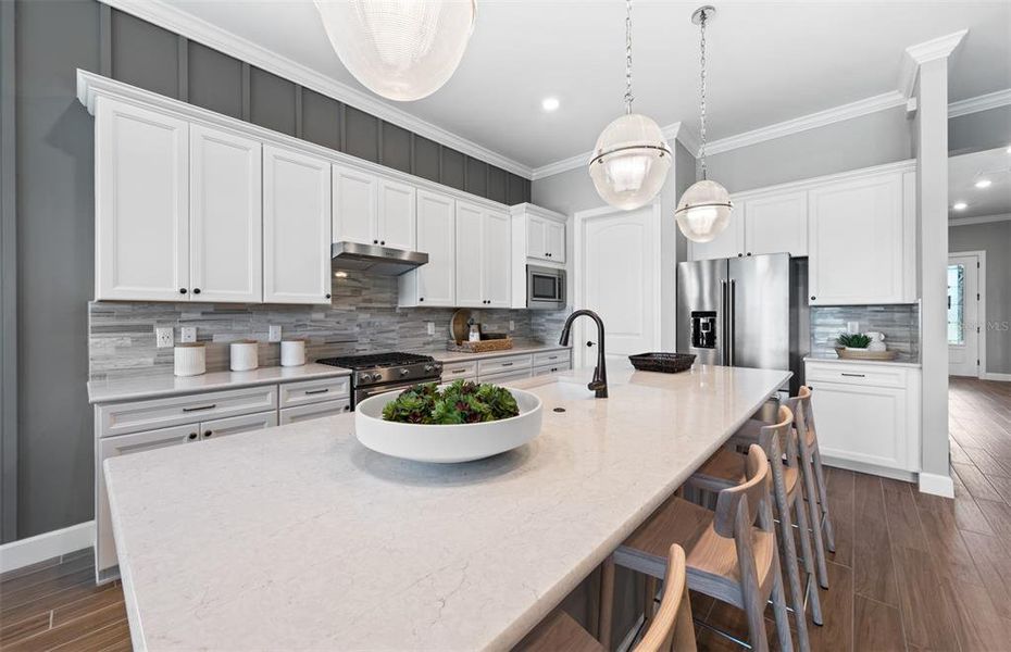 Furnished interior view inside a new home in BeachWalk by Manasota Key, Englewood (Image 4).