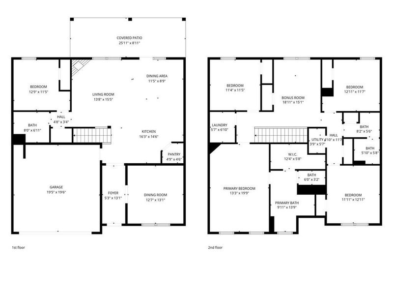 2D floor plan layout of this home in Independence, Loganville, GA (Image 7).