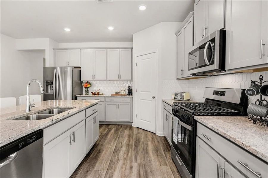 Furnished interior view inside a new home in , Canton (Image 35).