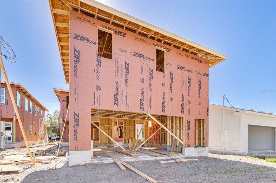 In-progress construction of a new home in , St. Petersburg, FL (Image 12).