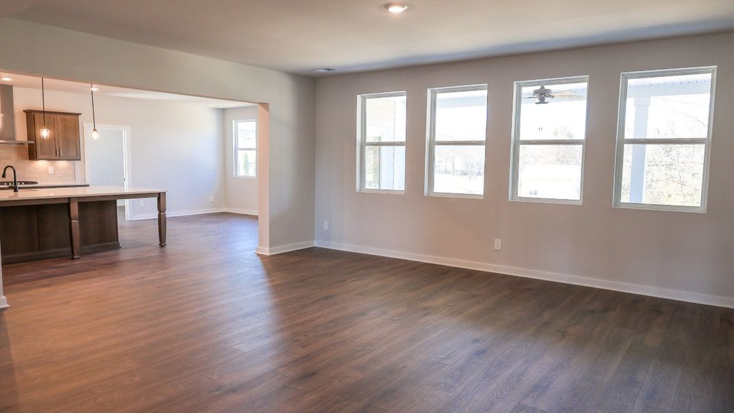 Representative unfurnished interior of a home built from the TISDALE by D.R. Horton in Harvest Point, Spring Hill (Image 29).