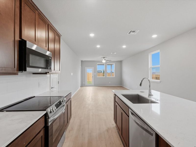 Furnished interior view inside a new home in Agave, San Antonio (Image 6). Furnished interior view inside a new home in Agave, San Antonio (Image 6).