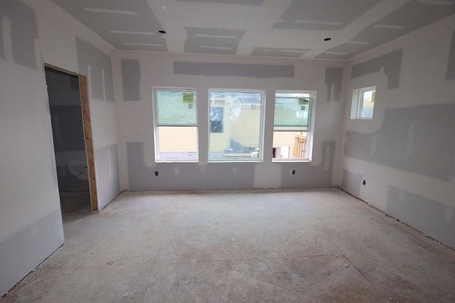 Spacious, unfurnished interior of a new home in Easthaven at Bridgeland Central - Vision Collection, Cypress (Image 23). Spacious, unfurnished interior of a new home in Easthaven at Bridgeland Central - Vision Collection, Cypress (Image 23).