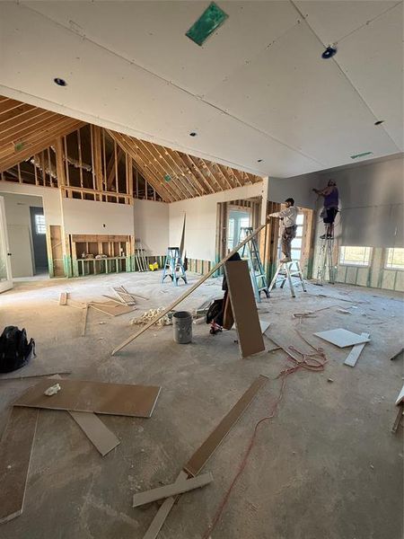 In-progress construction of a new home in , Celeste, TX (Image 4).