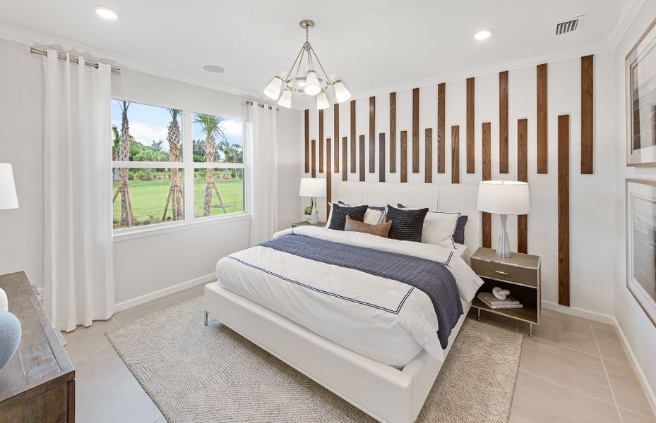 Furnished interior view inside a new home in Harbor Isle, Vero Beach (Image 18).