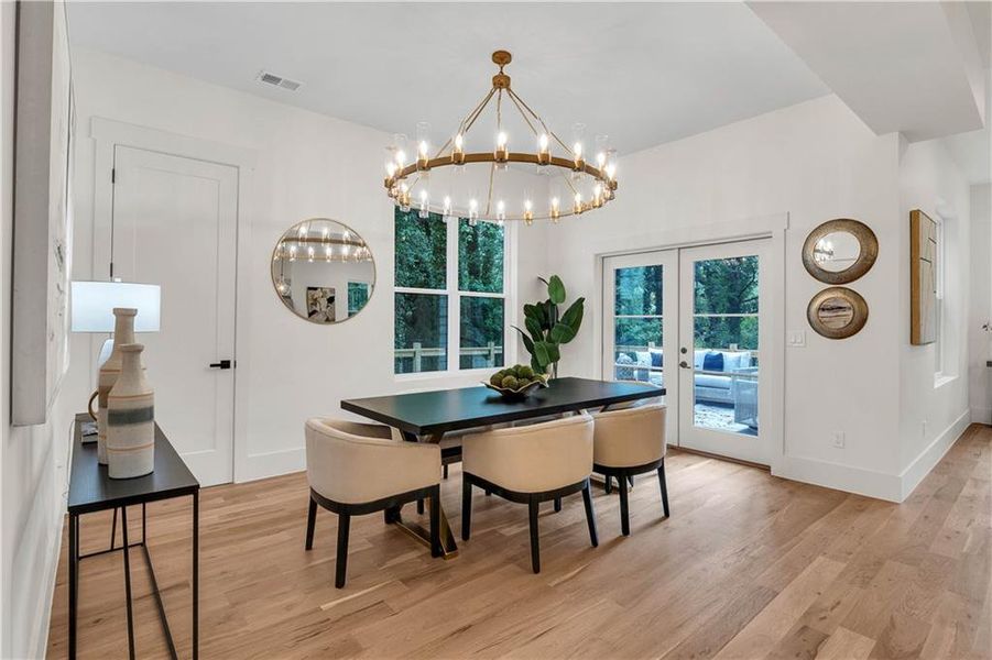 Furnished interior view inside a new home in , Decatur (Image 9).