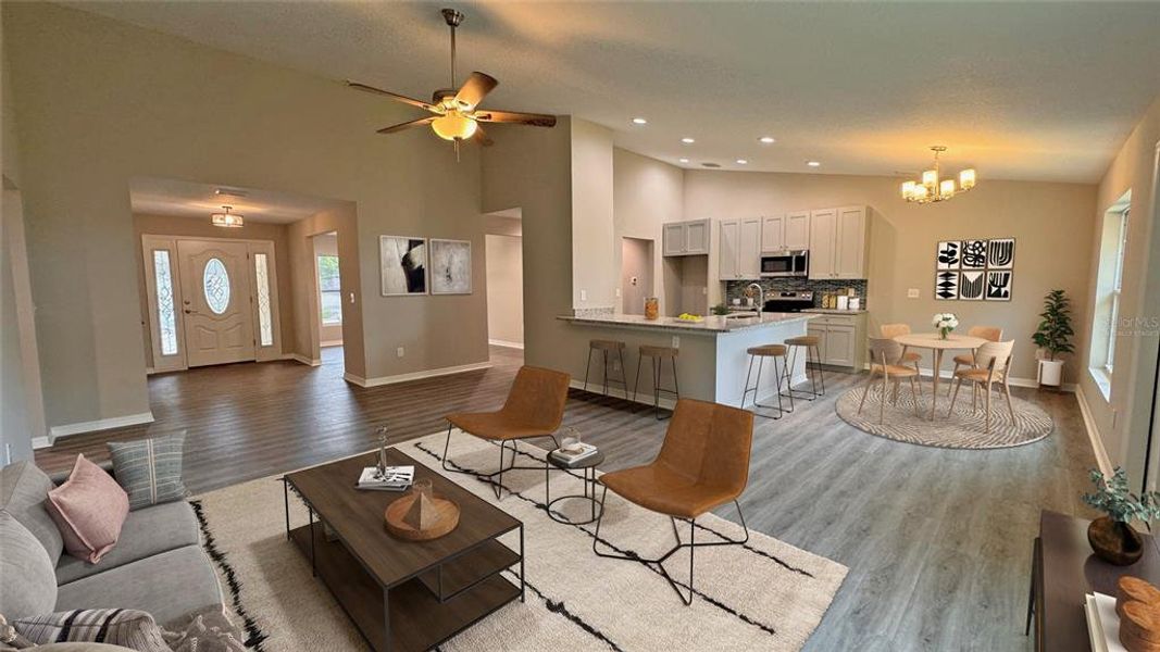 Furnished interior view inside a new home in , Orlando (Image 7).