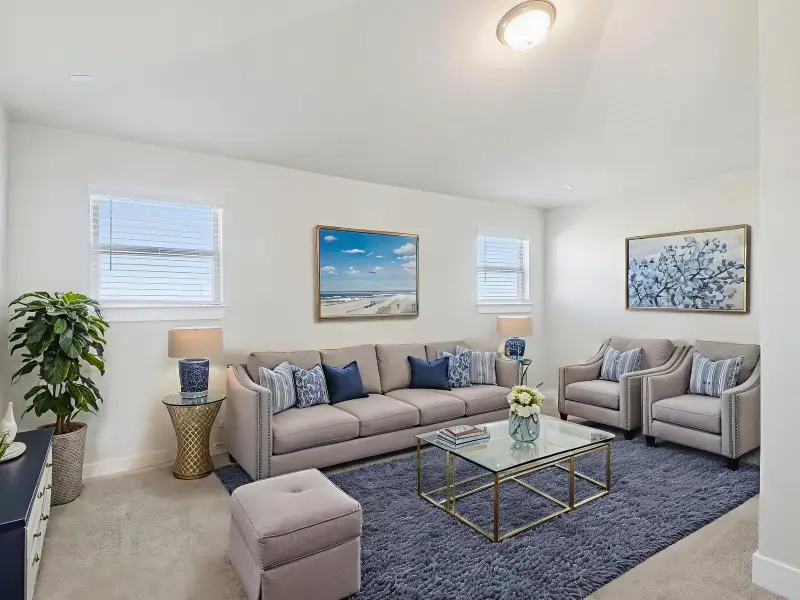 Furnished interior view inside a new home in Royal Crest, San Antonio (Image 3).