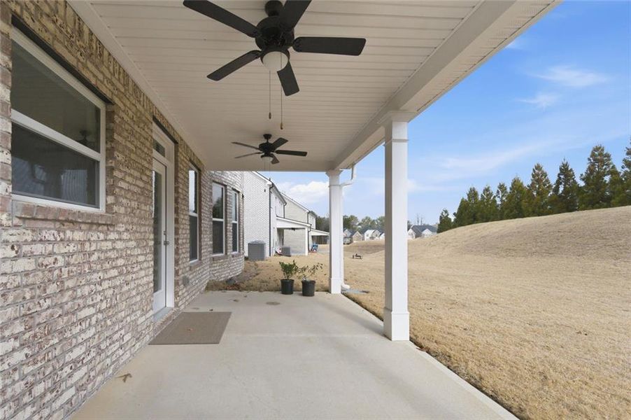 Exterior details and patio area of a home in Water Oak Estates, Lawrenceville (Image 28).