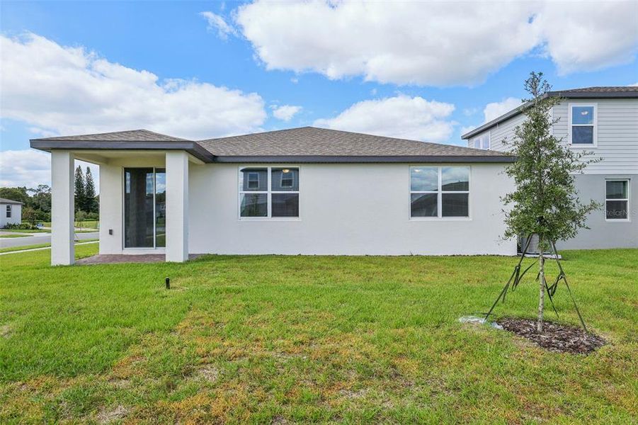 Exterior details and patio area of a home in The Reserve at Twin Lakes, St. Cloud (Image 21).