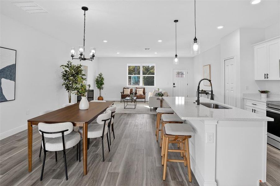 Furnished interior view inside a new home in , Citrus Springs (Image 9).