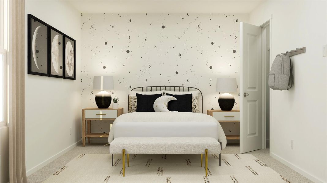 Furnished interior view inside a new home in Cotton Gateway: Watermill Collection, Maxwell (Image 6).