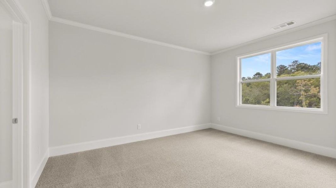 Spacious, unfurnished interior of a new home in Hamptons at Riverwood North, Dallas (Image 37).