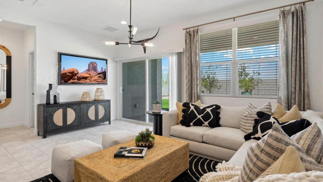 Furnished interior view inside a new home in Quail Ranch, San Tan Valley (Image 13).