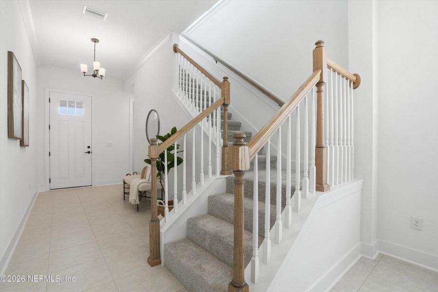Furnished interior view inside a new home in , Jacksonville (Image 18). Furnished interior view inside a new home in , Jacksonville (Image 18).