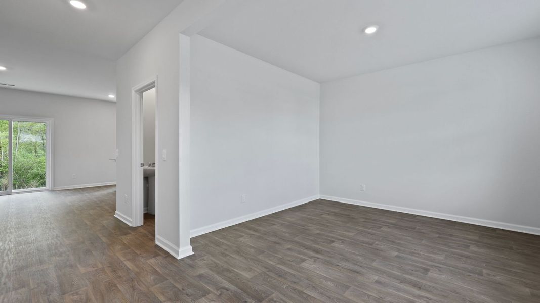 Representative unfurnished interior of a home built from the GALEN by D.R. Horton in Lakeview at Kitfield, Moncks Corner (Image 12).