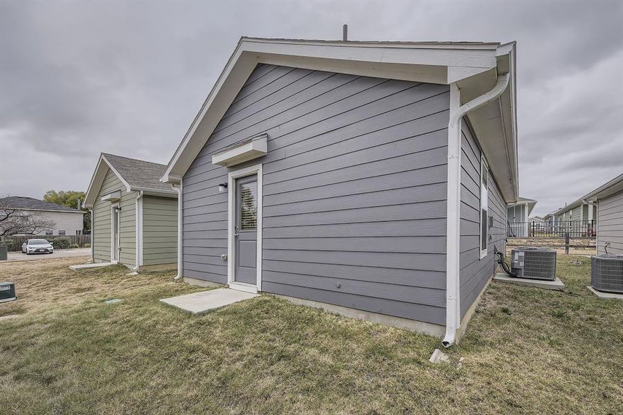 Rear view of property