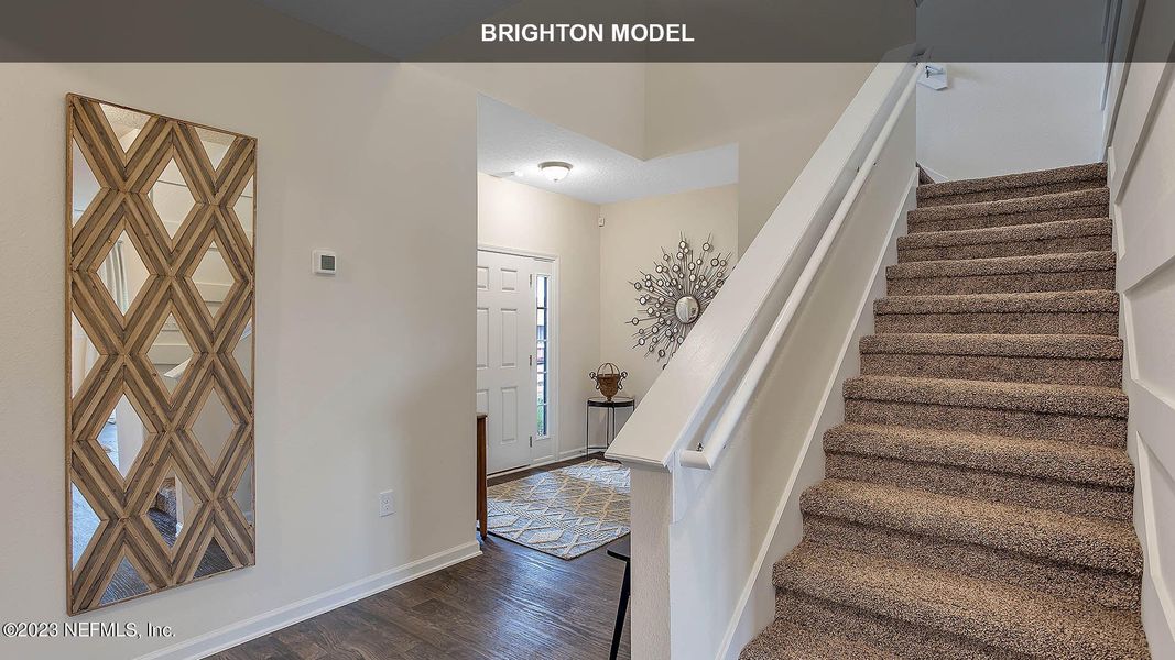 Furnished interior view inside a new home in Cross Creek Express, Green Cove Springs (Image 17). Furnished interior view inside a new home in Cross Creek Express, Green Cove Springs (Image 17).