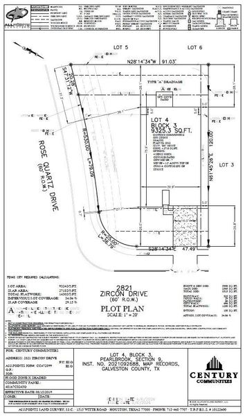 2D floor plan layout of this home in Pearlbrook, Texas City, TX (Image 3).
